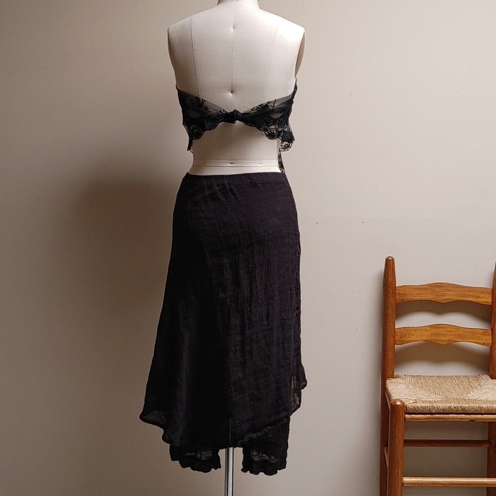 lili from Poland Black Gauze Layered Skirt S - Picture 11 of 16